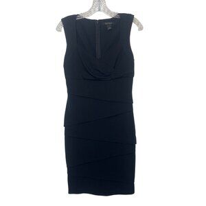 White House Black Market Little Black Dress Size 6 Tiered Sleeveless